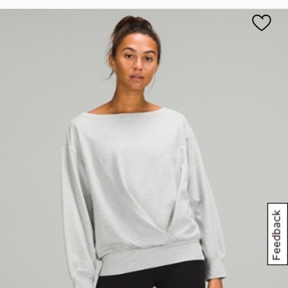 NWT Lululemon Pleated modal fleece pullover size 8 - Picture 4 of 5